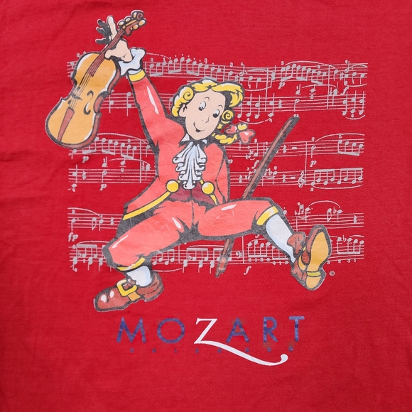Vintage Mozart "Salzburg" breakthough T-Shirt Red Size Small - Picture 9 of 12